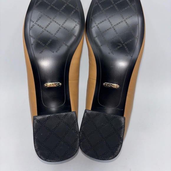 Vionic Ladies Daphne Brown Black Toe Cap Slip On Shoes Size 9 - Picture 8 of 10